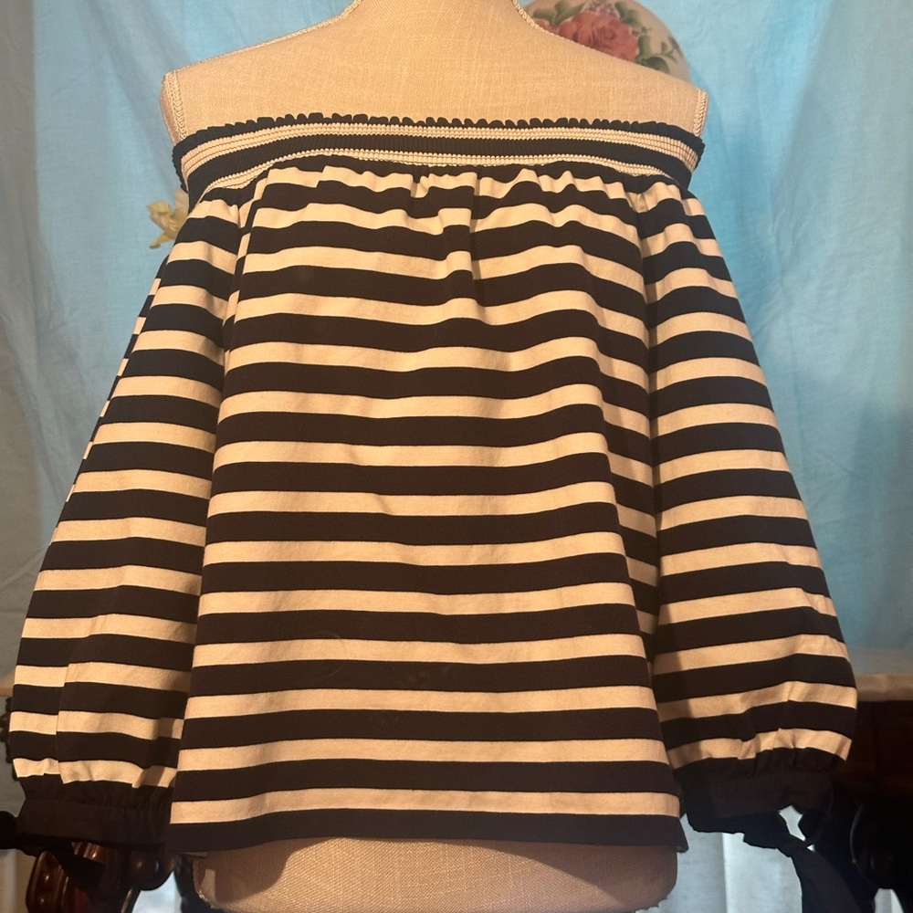 Striped Off-Shoulder Top
